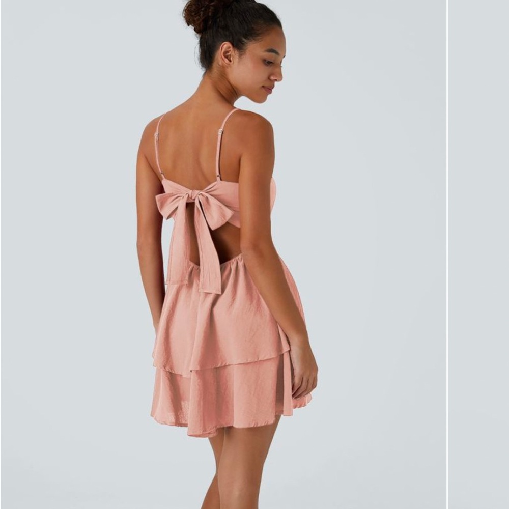 Halara Backless Adjustable Strap Tied Back Mini C… - image 2